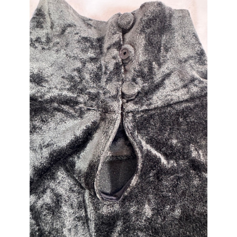 Theory Women's Deep‎ Green Crushed Velvet Turtleneck Top Size S. Quiet Luxury - Picture 8 of 9